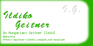 ildiko geitner business card